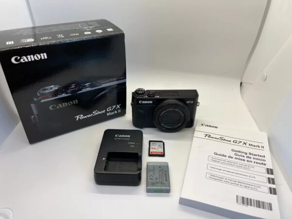 Canon PowerShot G7 X Mark II 20.1MP Compact Camera – Black