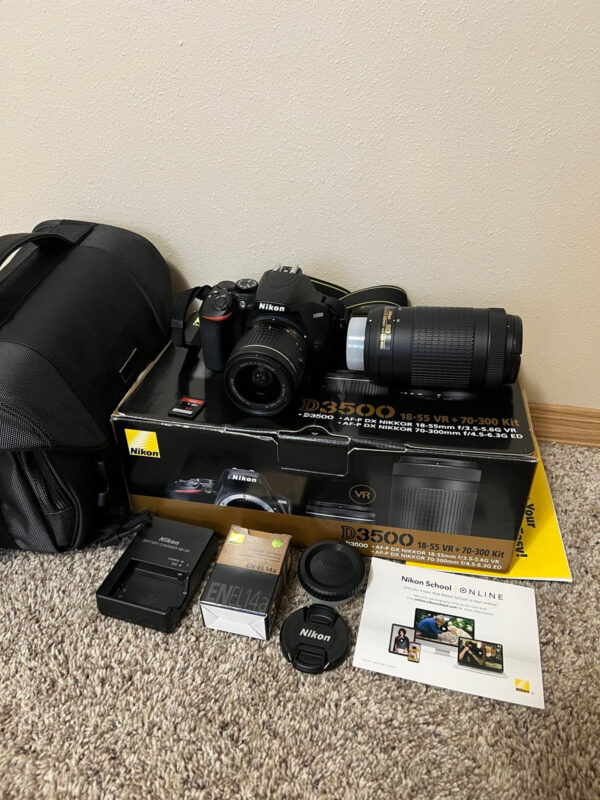 Nikon D3500 DSLR Two Lens Kit (18-55mm and 70-300mm)